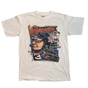Vintage Dale Earnhardt Chase Authentics The Intimidator NASCAR T-Shirt White L